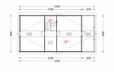 Casa in legno AURA S (66 mm + rivestimento), 100 m² + 35 m² di porticato specification 2