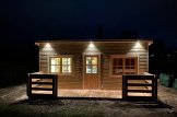 Casa in legno con porticato ALTURA (Coibentata, 44+44 mm), 31 m² + 8 m² customer 1