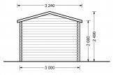 Casetta in legno da giardino STRONGHOLD (44 mm), 3x6 m, 18 m² specification 5