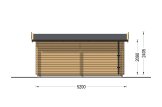 Garage in legno CLASSIC (34 mm), 3.2x5.2, 16 m² specification 5