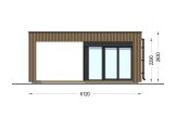 Casetta in legno da giardino INES PLUS con porticato frontale (34 mm + rivestimento), 6x6 m, 36 m² specification 5