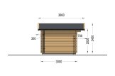 Casetta in legno da giardino WISSOUS (34 mm), 4x3 m, 12 m² specification 3