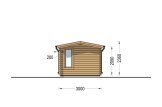 Casetta in legno da giardino POOLHOUSE (44 mm), 4x3 m, 12 m² specification 5