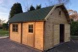 Garage in legno MISSISSIPPI (44 mm), 5x6 m, 30 m² customer 3