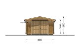 Garage in legno CLASSIC (34 mm), 4x7.5 m, 30 m² specification 2