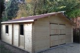 Garage in legno (44 mm) 6x6 m customer 3