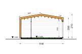 Casetta in legno da giardino PIA PLUS (Coibentata, 34 mm + rivestimento), 5x3 m, 12 m² specification 6
