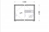 Casa in legno abitabile SARA (Coibentata, 34 mm + rivestimento), 20 m² specification 2