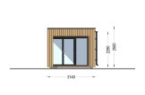 Casetta in legno da giardino INES PLUS con porticato (Coibentata, 34 mm + rivestimento), 6x3 m, 18 m² specification 5