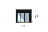 Casetta in legno da giardino INES con porticato (34 mm + rivestimento), 6x3 m, 18 m² specification 5