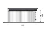 Casetta in legno da giardino INES PLUS con porticato frontale (Coibentata, 34 mm + rivestimento), 6x6 m, 36 m² specification 4