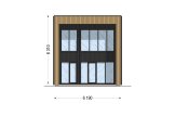 Casa in legno abitabile KAYA 4L RV (Coibentata PLUS, 44 mm + rivestimento), 50 m² specification 3