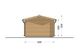 Garage in legno CLASSIC (34 mm), 3.6x5.4 m, 20 m² specification 4