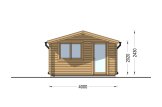 Casetta in legno da giardino DREUX (34 mm), 4x4 m, 16 m² specification 2