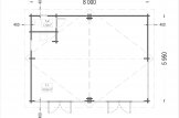 Casa in legno MARINA S (66 mm), 8x6 m, 48 m² specification 1