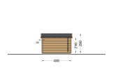 Garage in legno a tetto piatto MODERN (34 mm), 4x6 m, 21 m² specification 4