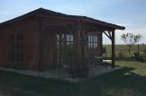 Casetta in legno con porticato HELEN (58 mm), 6x6 m, 24 m² + 12.5 m² customer 2