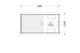 Casa in legno MILANA (34 mm + rivestimento), 41 m² specification 2