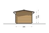 Casetta in legno da giardino LILI con ripostiglio attrezzi (34 mm), 6x3 m, 11 m² specification 5