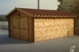 Garage in legno (28 mm) 3.2x5.2 m customer 2