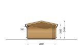Casetta in legno da giardino RENNES (34 mm), 4x3 m, 12 m² specification 4
