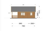 Casa in legno con terrazza ANGERS S (34+34 mm), 36 m² + 19 m² specification 6