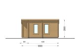 Sauna da esterno VIGOR (44 mm), 5.3x2.5 m, 4.9 m² specification 5