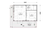 Ufficio in legno da giardino PREMIUM (34 mm + rivestimento), 6.5x4.5 m, 26 m² specification 1