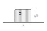 Casetta in legno da giardino INES PLUS con porticato (Coibentata, 34 mm + rivestimento), 6x3 m, 18 m² specification 3