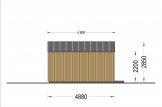 Casetta in legno da giardino PIA (Coibentata, struttura in legno), 5.2 x 4.9 m, 18 m² specification 5