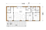 Casa prefabbricata abitabile BELLA 3 PV (Coibentata PLUS, 44 mm + rivestimento), 75 m² specification 1