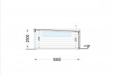 Garage in legno con ripostiglio attrezzi SILVIA F PLUS (34 mm + rivestimento), 6x6 m, 36 m² specification 6