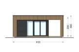 Casetta in legno da giardino INES PLUS con porticato (34 mm + rivestimento), 6x3 m, 18 m² specification 2