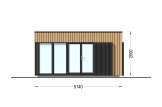 Ufficio in legno da giardino PREMIUM (34 mm + rivestimento), 5x4 m, 18 m² specification 2