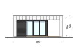 Casetta in legno da giardino INES PLUS con porticato (34 mm + rivestimento), 6x3 m, 18 m² specification 2