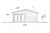 Casa in legno MARINA S (66 mm), 8x6 m, 48 m² specification 3