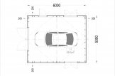Garage in legno LORA (struttura in legno), 5x6 m , 30 m² specification 1