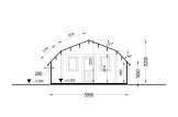 Garage in legno TEXAS (44 mm), 6x6 m, 36 m² specification 6