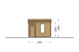 Sauna da esterno VIGOR (44 mm), 3.3x2.5 m, 4.85 m² specification 2