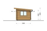 Casetta in legno da giardino a tetto piatto DREUX (34 mm), 4x3 m, 12 m² specification 5