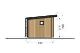 Casetta in legno da giardino EVELIN PLUS (Coibentata, 34 mm + rivestimento), 6x3 m, 15 m² specification 3