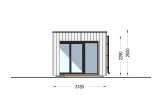 Casetta in legno da giardino INES PLUS con porticato (34 mm + rivestimento), 6x3 m, 18 m² specification 5