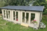 Casa in legno da giardino MARION (Coibentata, 44+44 mm), 7.5x4 m, 30 m² customer 2