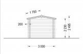 Casetta in legno da giardino STRONGHOLD (44 mm), 3x6 m, 18 m² specification 5