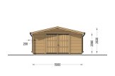 Garage in legno CLASSIC S (44 mm), 5x6 m, 30 m² specification 2