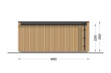 Casetta in legno da giardino INES (34 mm + rivestimento), 6x3 m, 18 m² specification 4