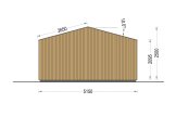 Casetta in legno da giardino PIA S (34 mm + rivestimento), 5x5 m, 25 m² specification 4