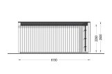 Casetta in legno da giardino INES (34 mm + rivestimento), 6x3 m, 18 m² specification 4