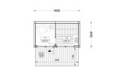 Sauna da esterno SERENE (34 mm + rivestimento), 4.5x2.5 m, 5 m² specification 1
