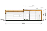 Casa in legno abitabile MALLY RV (Coibentata PLUS, 44 mm + rivestimento), 70 m² specification 7